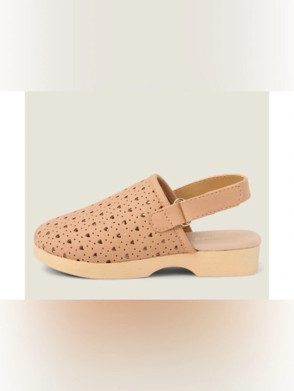 Gymboree Girls Perforated Heart Clogs
